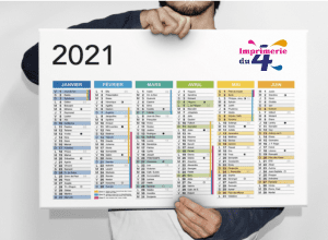 Calendrier souple, Calendrier à spirales, Calendrier contre collé, Calendrier 2-3 volets, Calendrier petit format, Calendrier pompier, Calendrier personnalisé, Calendrier sous main – Image 3