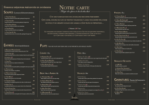Menu de restaurant, Menu de mariage, Menu 1 page, Menu 2 ou 3 volets, Menu set de table – Image 3